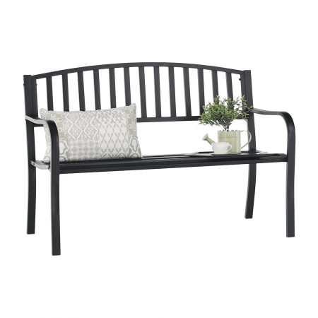 Bancă de grădină, neagră, VENDA [1]