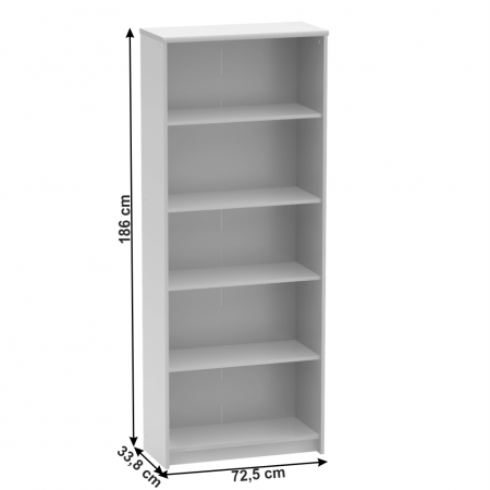 Biblioraft birou, alb, JOHAN 2 NEW 04 [1]