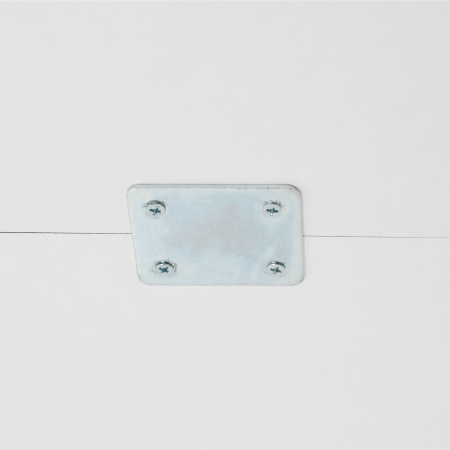 Bibliotecă pentru copii cu scaune, alb / gri, FERIA [6]