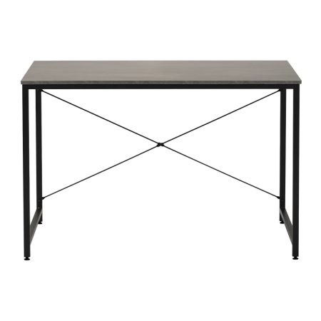Birou, beton/negru, 120x60 cm, MELLORA [1]
