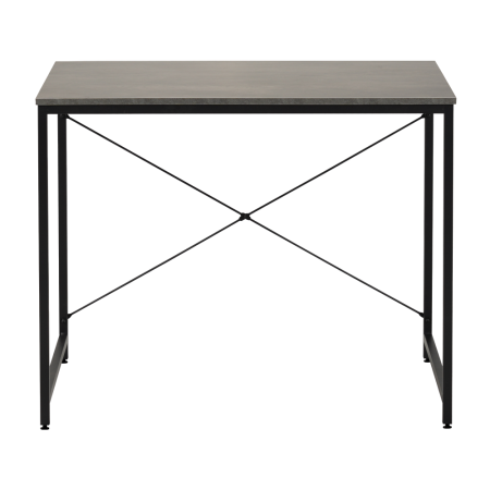 Birou, beton/negru, 90x60 cm, MELLORA [1]