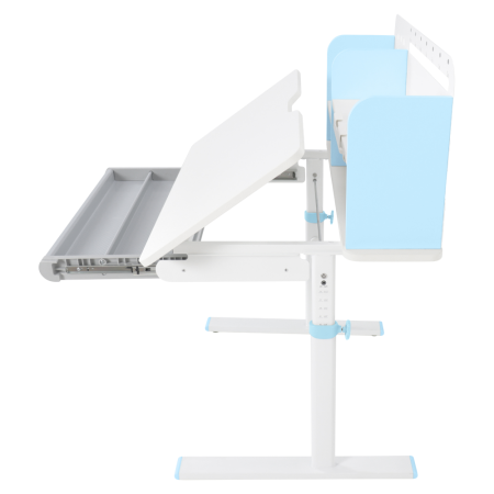 Birou crescător, albastru/alb, ADAN [19]