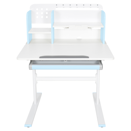 Birou crescător, albastru/alb, ADAN [8]