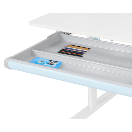 Birou crescător, albastru/alb, ADAN [26]