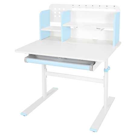 Toate Produsele - Birou crescător, albastru/alb, ADAN