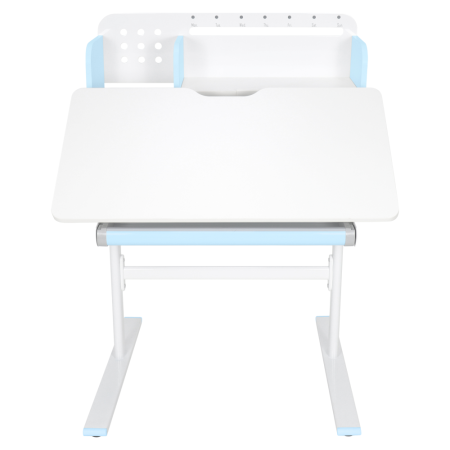 Birou crescător, albastru/alb, ADAN [11]