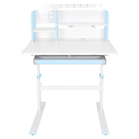 Birou crescător, albastru/alb, ADAN [16]