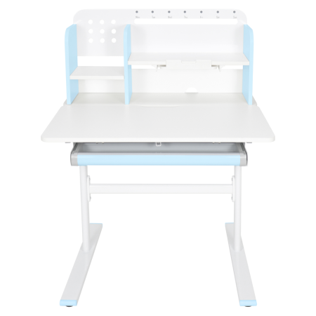 Birou crescător, albastru/alb, ADAN [9]