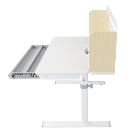 Birou crescător, natural/alb, ADAN [19]