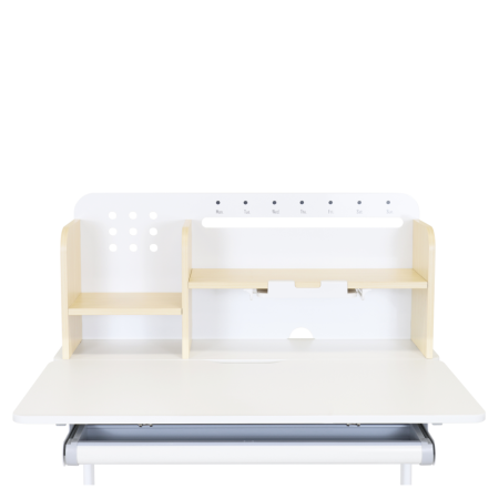 Birou crescător, natural/alb, ADAN [22]