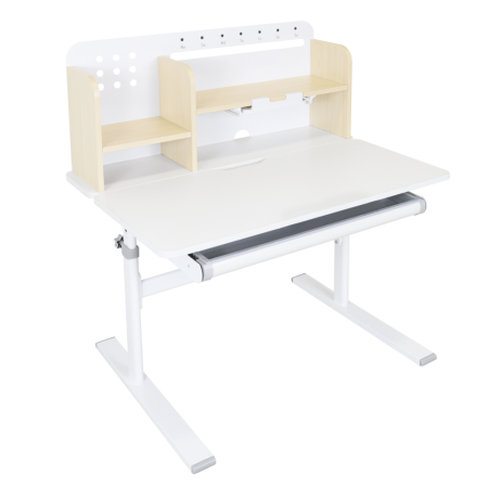 Toate Produsele - Birou crescător, natural/alb, ADAN