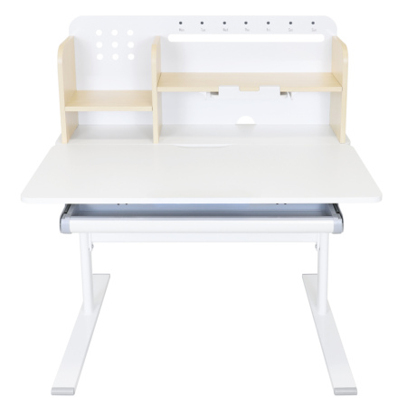 Birou crescător, natural/alb, ADAN [8]