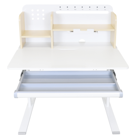 Birou crescător, natural/alb, ADAN [12]