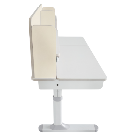 Birou crescător, natural/alb, LEDIN [16]