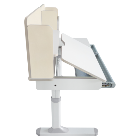 Birou crescător, natural/alb, LEDIN [18]