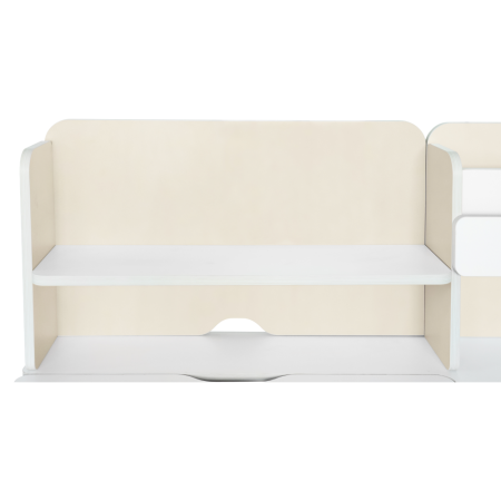 Birou crescător, natural/alb, LEDIN [22]