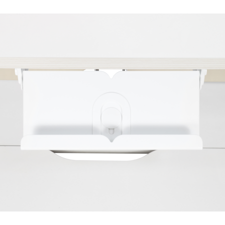 Birou crescător, natural/alb, LEDIN [24]