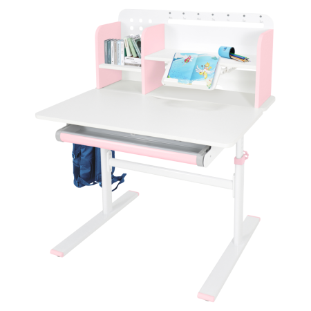 Birou crescător, roz/alb, ADAN [25]