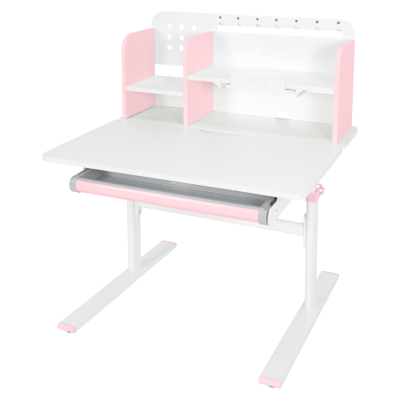 Birou crescător, roz/alb, ADAN [6]