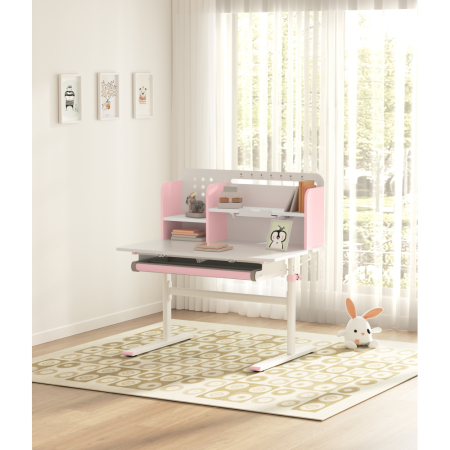 Birou crescător, roz/alb, ADAN [28]