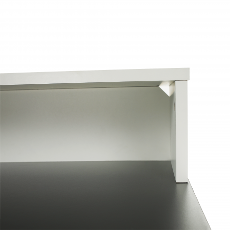 Birou gaming grafit /alb, 160 cm lungime [3]