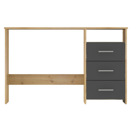 Birou PC, stejar artizanal/grafit, LARISTOTE NEW [6]