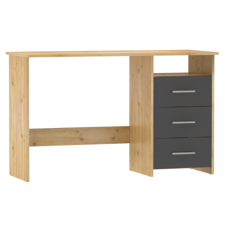 Toate Produsele - Birou PC, stejar artizanal/grafit, LARISTOTE NEW