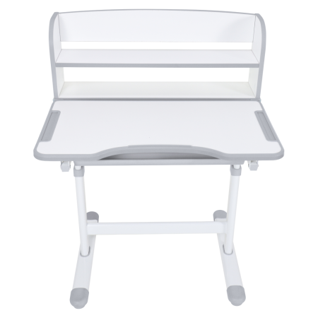 Birou şi scaun crescător, gri/alb, set ZION [22]