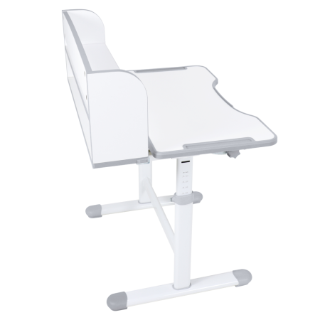 Birou şi scaun crescător, gri/alb, set ZION [21]