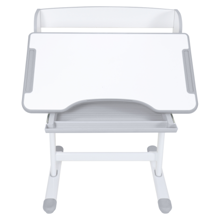 Birou şi scaun crescător, gri/alb, set ZION [25]