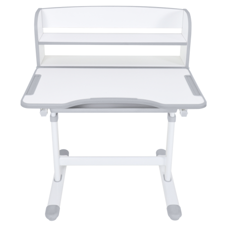 Birou şi scaun crescător, gri/alb, set ZION [23]