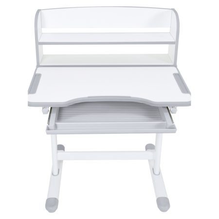 Birou şi scaun crescător, gri/alb, set ZION [24]