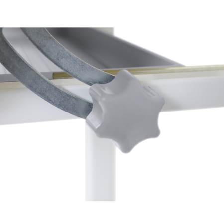 Birou şi scaun crescător, gri/alb, set ZION [27]