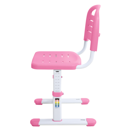 Birou şi scaun pentru creştere, roz/alb, set ZION [10]