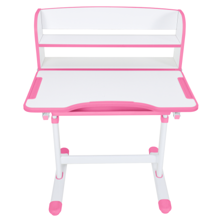 Birou şi scaun pentru creştere, roz/alb, set ZION [22]