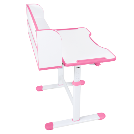 Birou şi scaun pentru creştere, roz/alb, set ZION [21]