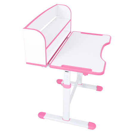 Birou şi scaun pentru creştere, roz/alb, set ZION [16]