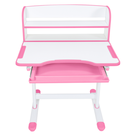 Birou şi scaun pentru creştere, roz/alb, set ZION [24]