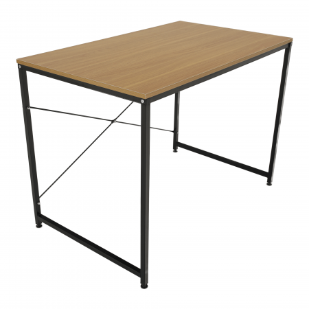 Birou, stejar / negru, 100x60 cm, MELLORA [2]