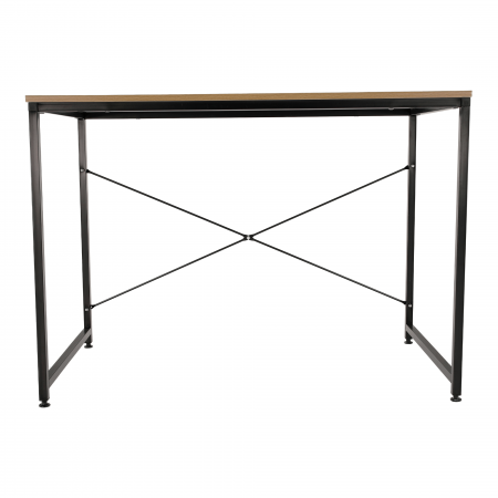 Birou, stejar / negru, 100x60 cm, MELLORA [1]