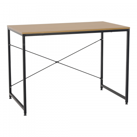 Birouri - Birou, stejar / negru, 100x60 cm, MELLORA