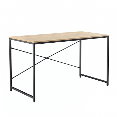 Birouri - Birou, stejar / negru, 120x60 cm, MELLORA