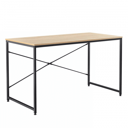Birouri - Birou, stejar / negru, 150x60 cm, MELLORA
