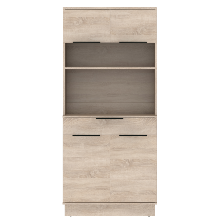 Dulap/Bufet bucatarie sau pentru diferite incaperi, multifunctional, cu patru uşi si sertar, stejar sonoma, 80 cm lungime x 40 cm adancime x177,1 cm inaltime , spatii depozitare, practic si modern [3]
