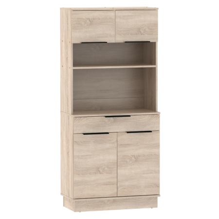 Dulapuri /Bufete bucatarie - Dulap/Bufet bucatarie sau pentru diferite incaperi, multifunctional, cu patru uşi si sertar, stejar sonoma, 80 cm lungime x 40 cm adancime x177,1 cm inaltime , spatii depozitare, practic si modern