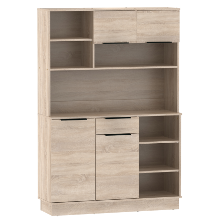 Dulapuri /Bufete bucatarie - Dulap/Bufet bucatarie sau pentru diferite incaperi, multifunctional, cu patru uşi si sertar, stejar sonoma, 120 cm lungime x 40 cm adancime x177,1 cm inaltime , spatii depozitare, practic si modern,