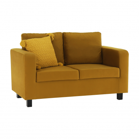 Canapea complet tapiţată, ţesătură muştar, LUANA [7]