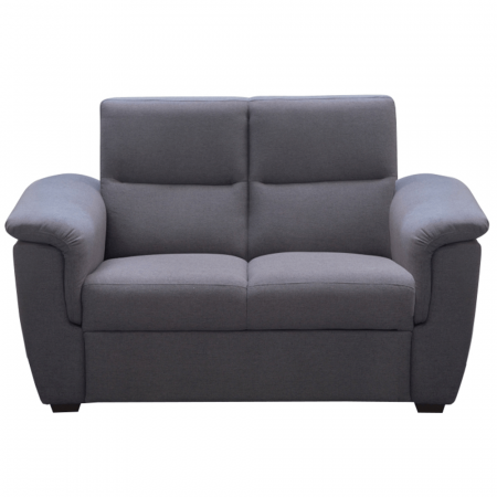 Canapele - Canapea cu 2-locuri, material gri, la comandă, BORN