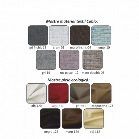 Canapea cu 2-locuri, material gri, la comandă, BORN [1]