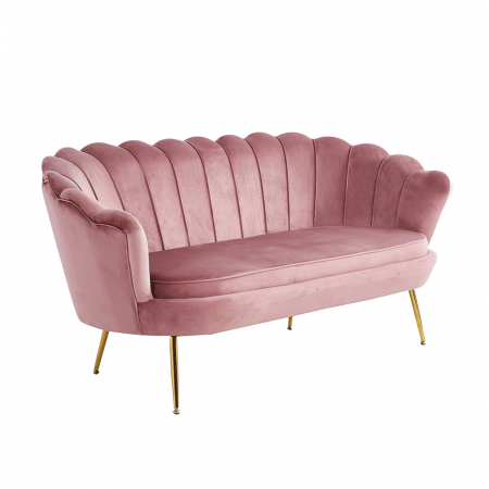 Canapele - Canapea de lux, 2,5 locuri, roz / auriu, Art-deco, NOBLIN